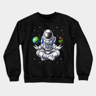 Space Astronaut Meditation Crewneck Sweatshirt
